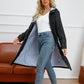 Women's Long Casual Splash-proof Hooded Windbreaker Jacket