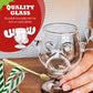 Unique Elk Glass Cup for Joyful Christmas