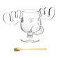 Unique Elk Glass Cup for Joyful Christmas