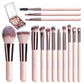🔥 Big Sale 49% OFF🌈Travel Makeup Brush Set with LED Light Mirror