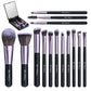 🔥 Big Sale 49% OFF🌈Travel Makeup Brush Set with LED Light Mirror
